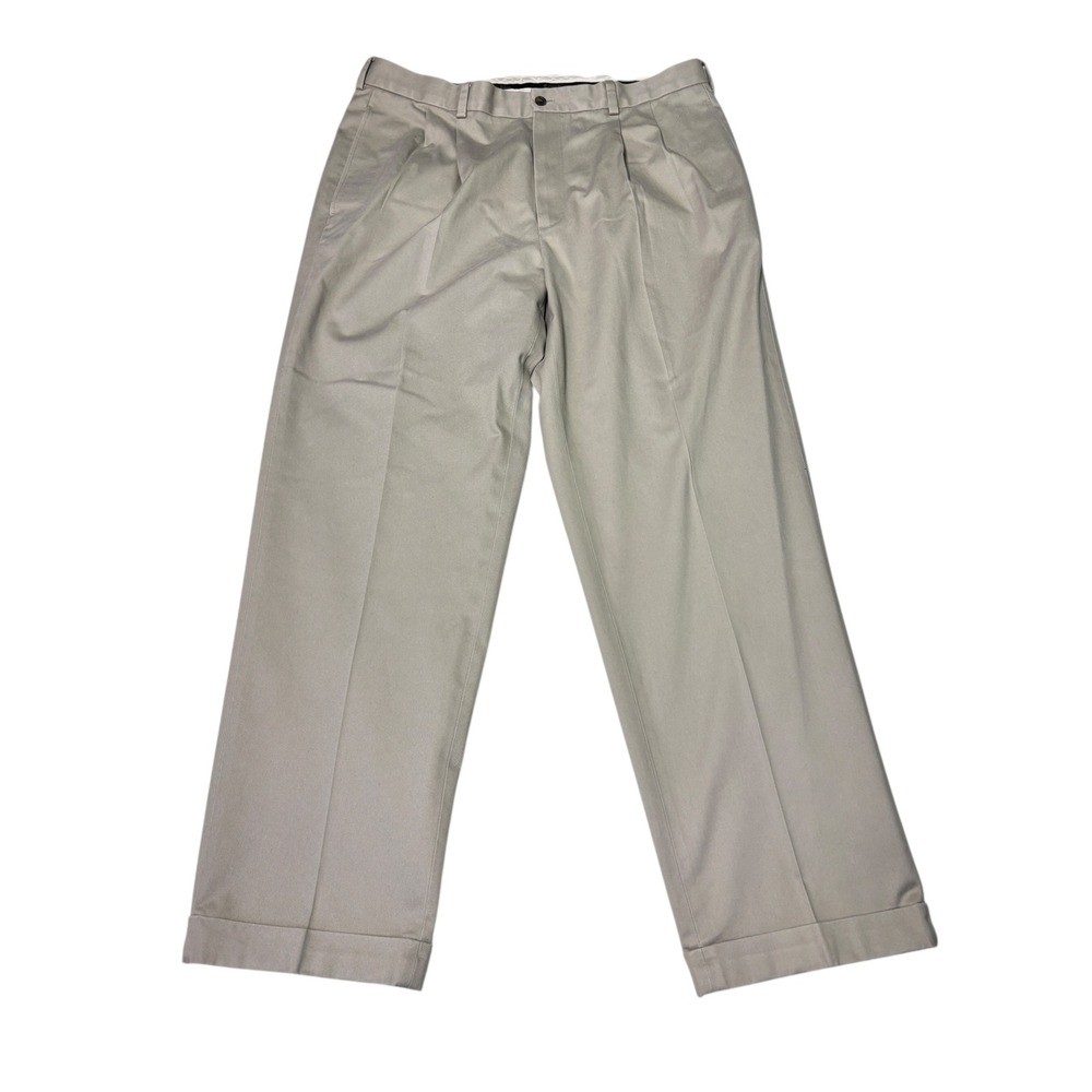 Brooks Brothers Advantage‎ Chino Elliot Men's Pants Khaki W38 L32 Pleated Cotton